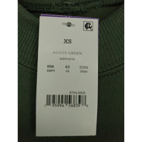 Disney Minnie Mouse Womens XS Green Long Sleeve Crew Neck Sweatshirt Fleece NEW - Picture 2 of 5